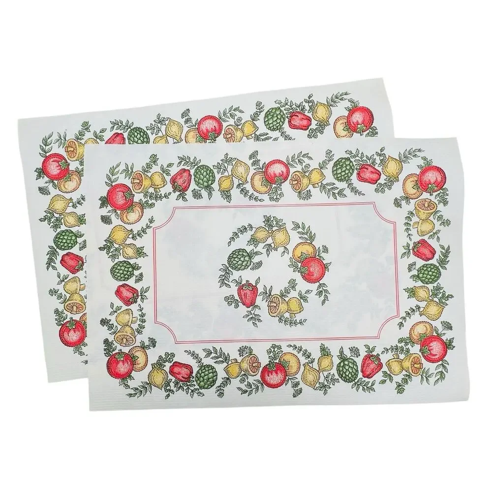VTG 70s Valcour Spice Of Life Paper Placemats Lot of ~ 30 Unused Kitchen Decor